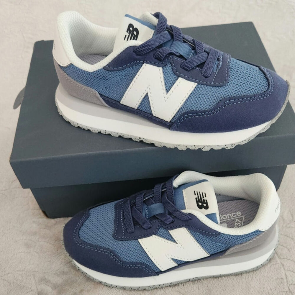 New Balance 237 Bungee Toddler Size 11 Kids Shoes Blue PH237LBW Sneaker